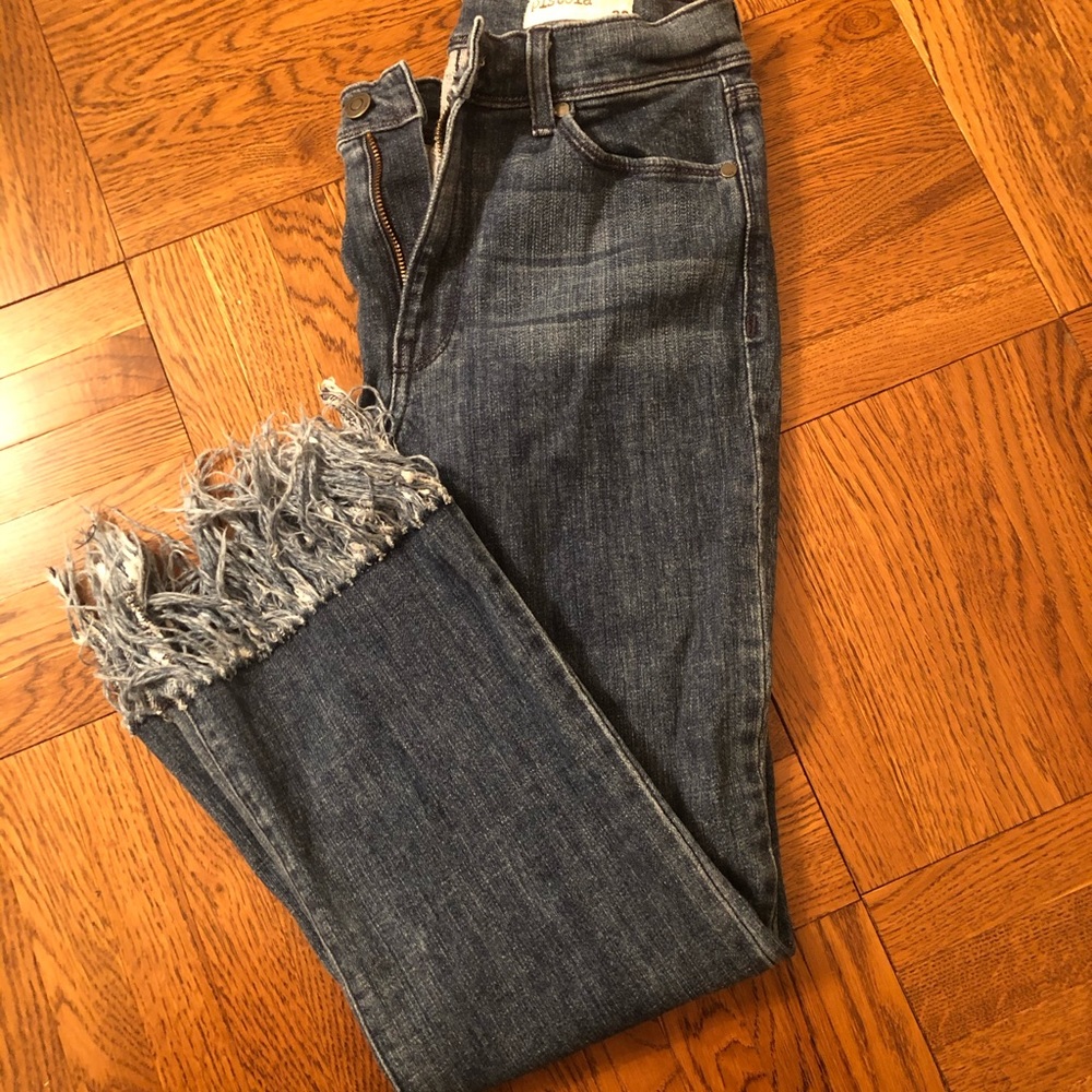 Pistola Fringe Straight Leg Denim